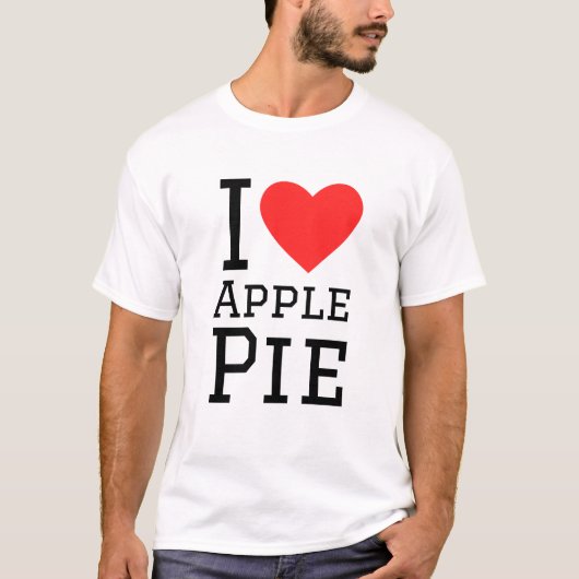 Ik hou van appeltaart t-shirt (Voorkant)