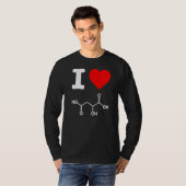 Ik hou van appelzuur exfoliate huidverzorging chem t-shirt (Voorkant volledig)