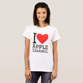 Ik hou van Apple karamel T-shirt (Voorkant volledig)