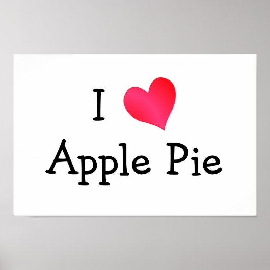 Ik hou van Apple Pie Poster (Voorkant)