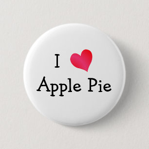 Ik hou van Apple Pie Ronde Button 5,7 Cm
