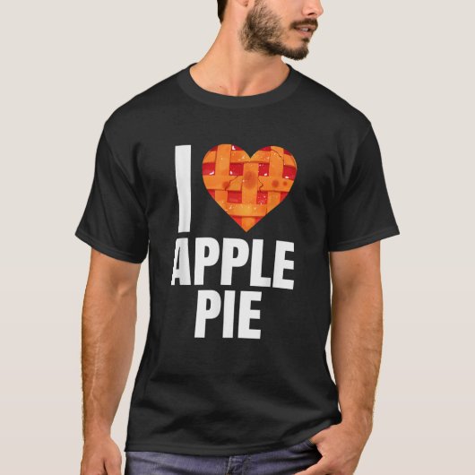 Ik hou van Apple Pie T Shirt (Voorkant)