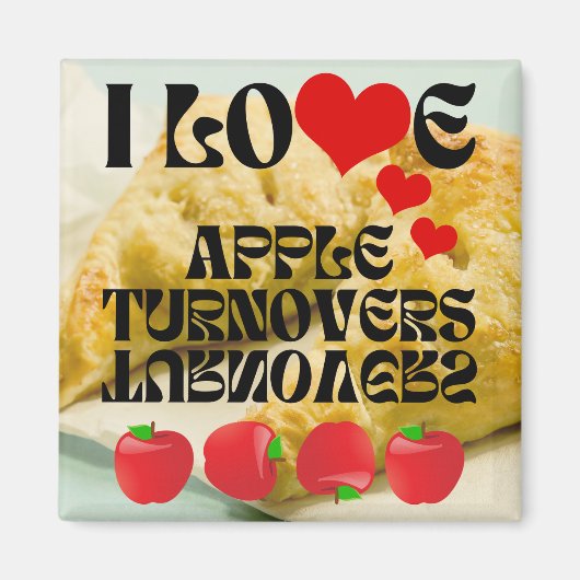 IK HOU VAN Apple Turnovers Magneet (Voorkant)
