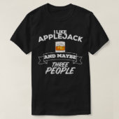 Ik hou van Applejack en misschien drie mensen die T-shirt (Design voorkant)
