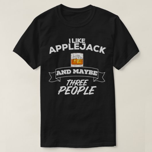 Ik hou van Applejack en misschien drie mensen die T-shirt (Design voorkant)