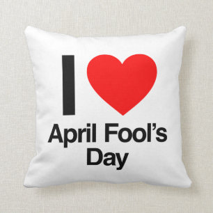 Ik hou van April Fool's Day Kussen