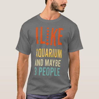 Ik hou van Aquarium en misschien 3 mensen grappig T-shirt