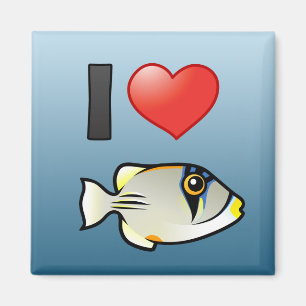 Ik hou van Arabische Picassofish Magneet