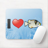 Ik hou van Arabische Picassofish Muismat (Met muis)