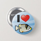 Ik hou van Arabische Picassofish Ronde Button 5,7 Cm (Voorkant /achterkant)