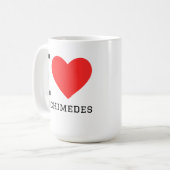 Ik hou van Archimedes Koffiemok (Voorkant links)