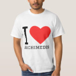 Ik hou van archimedes t-shirt<br><div class="desc">Ik hou van archimedes,  voor wetenschapsliefhebbers</div>