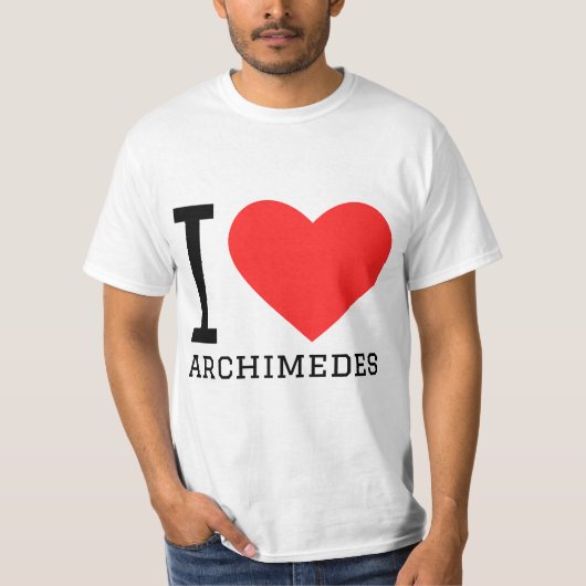 Ik hou van archimedes t-shirt (Voorkant)
