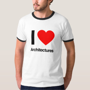 Ik hou van architecturen t-shirt