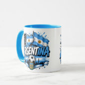 Ik hou van Argentijns voetbalontwerp | Argentinië Mok (Voorkant links)