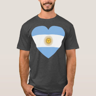 Ik hou van Argentijnse hartvormige Argentijnse vla T-shirt