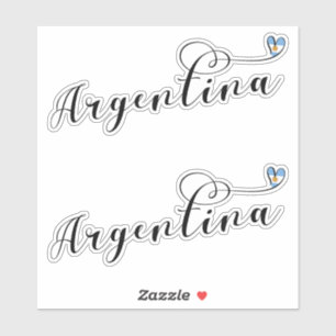 Ik hou van Argentinië, Argentijnse vlag hart Sticker