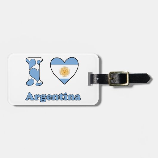 Ik hou van Argentinië Bagagelabel (Voorkant horizontaal)