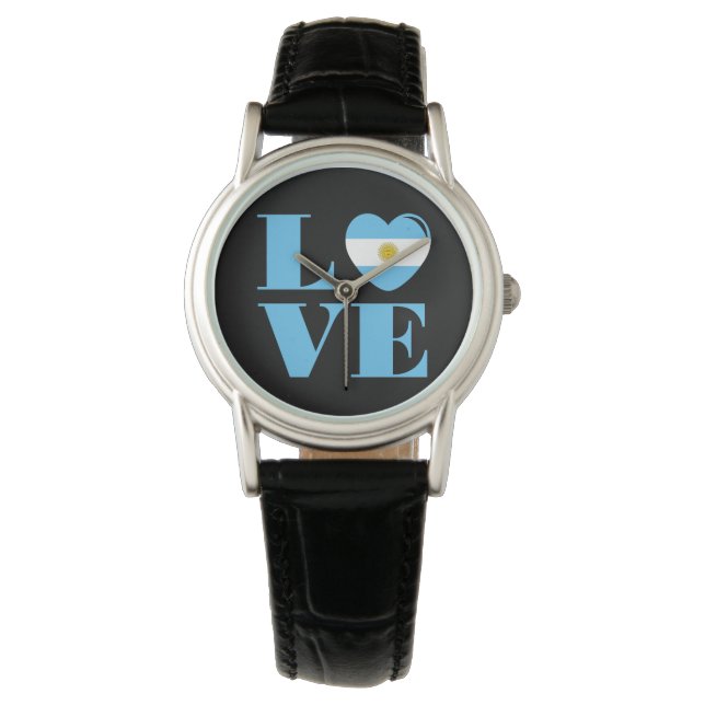 Ik hou van Argentinië Horloge (Voorkant)