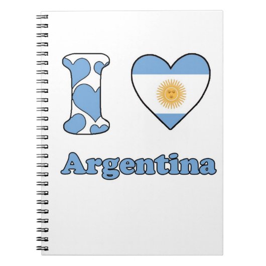 Ik hou van Argentinië Notitieboek (Voorkant)