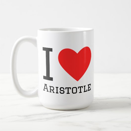 Ik hou van Aristoteles Koffiemok (Links)