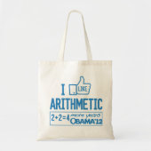 Ik hou van Arithmetic - Pro-Obama Canvas tas (Voorkant)