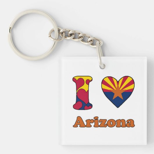 Ik hou van Arizona Sleutelhanger (voorkant)