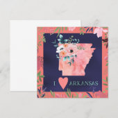 Ik hou van Arkansas, bloemenschildering in waterve (Voorkant / Achterkant)