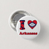 Ik hou van Arkansas Ronde Button 3,2 Cm (Voorkant /achterkant)
