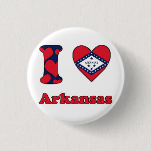 Ik hou van Arkansas Ronde Button 3,2 Cm
