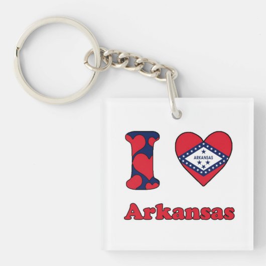 Ik hou van Arkansas Sleutelhanger (voorkant)
