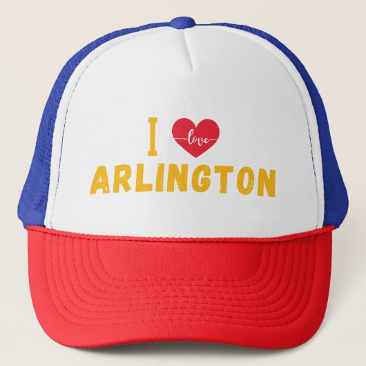 Ik hou van Arlington, Texas Trucker Pet (Voorkant)