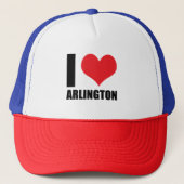 Ik hou van Arlington Trucker Pet (Voorkant)