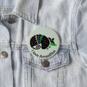 Ik hou van ARMADILLOS - Brazilië - Natuur - wildli Ronde Button 7,6 Cm (In situ)