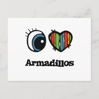 Ik hou van Armadillos Briefkaart