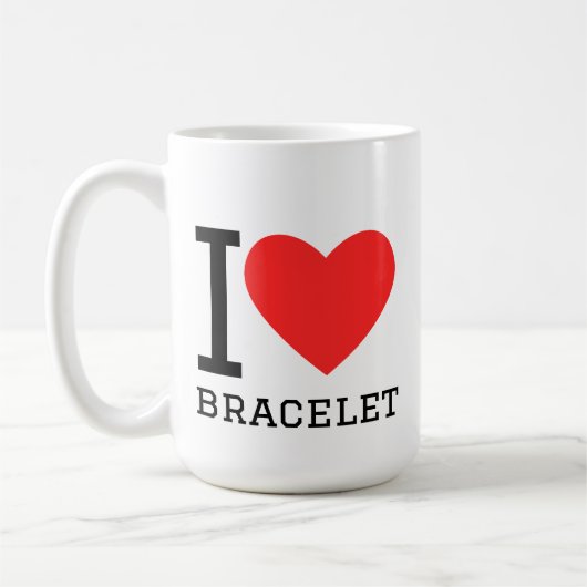 Ik hou van armband koffiemok (Links)