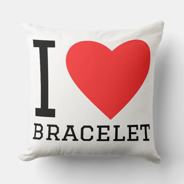 Ik hou van armband kussen (Voorkant)