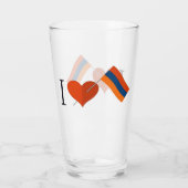 Ik hou van Armenia Glass Cup Glas (Achterkant)