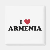 Ik hou van Armenië Magneet (Voorkant)