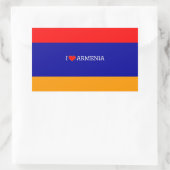 Ik hou van Armenië Rechthoekige Sticker (Tas)