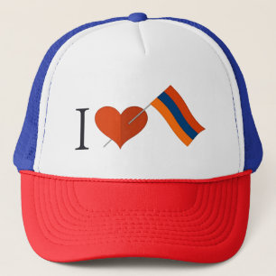 Ik hou van Armenië Trucker Pet