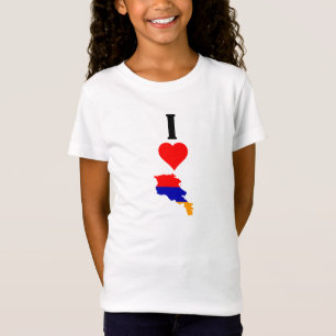 Ik hou van Armenië Verticaal ik hoor Armenië T-shirt