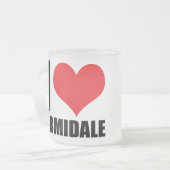 Ik hou van Armidale Matglas Koffiemok (Voorkant links)