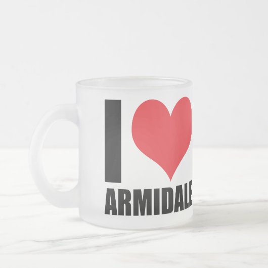 Ik hou van Armidale Matglas Koffiemok (Links)