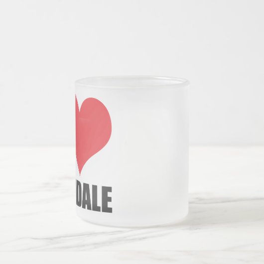 Ik hou van Armidale Matglas Koffiemok (Center)