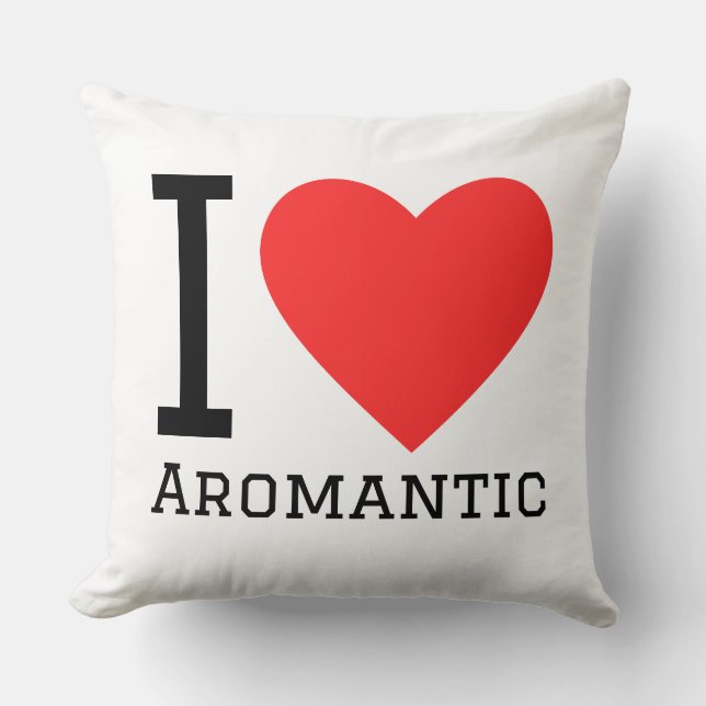 Ik hou van aromantisch kussen (Voorkant)