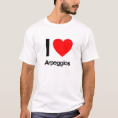 ik hou van arpeggios t-shirt (Voorkant)