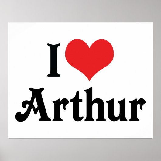 Ik hou van Arthur Poster (Voorkant)