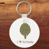 Ik hou van artisjokken sleutelhanger (Voorkant)