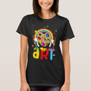 Ik hou van artistieke schilder, kleurrijk schilder t-shirt